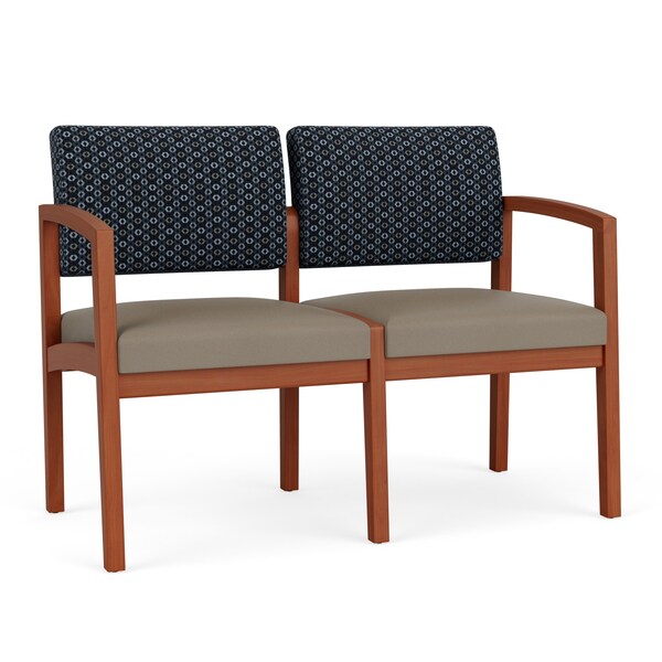 Lesro 2 Seat Tandem Seating W/ No Center Arm, 44 in W 26 in L 31.5 in H, Lenox Series LW2101 - main
